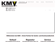 Tablet Screenshot of kmv.de